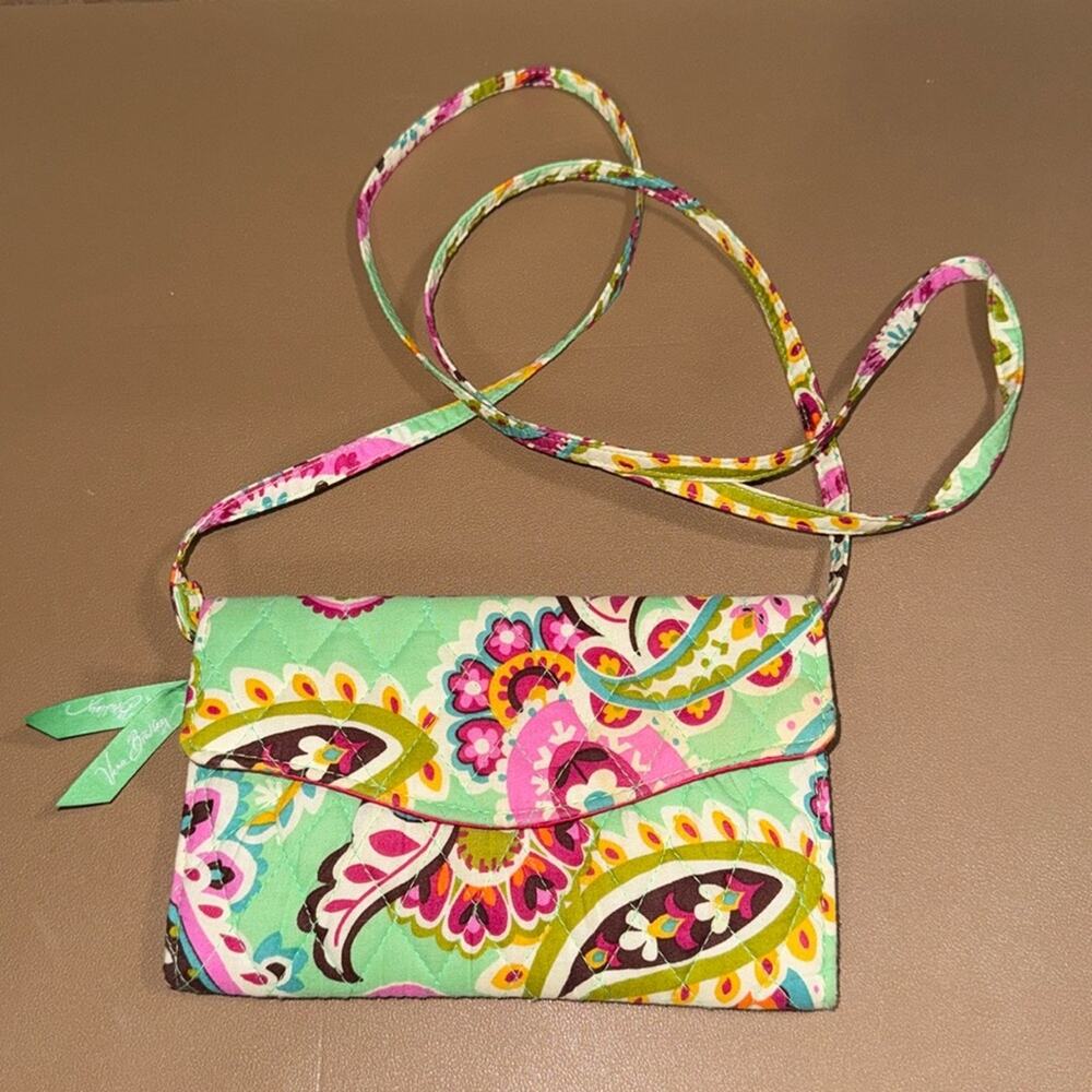 Vera Bradley Tutti Frutti crossbody shoulder strap wallet handbag and clutch